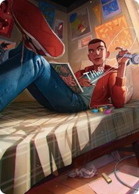 Miles Morales Art Card - Art Series: Marvel's Spider-Man Magic: The Gathering trading card