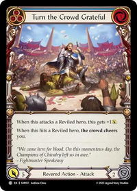 Turn the Crowd Grateful (Blue) - Super Slam (SUP) #SUP051 - Common Flesh and Blood Trading Card