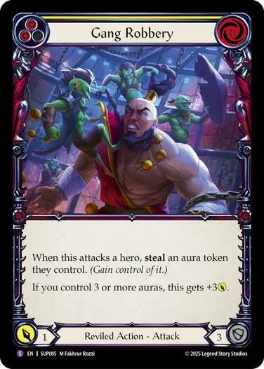 Gang Robbery trading card from Super Slam Gang Robbery - Super Slam Flesh and Blood trading card