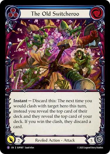 The Old Switcheroo trading card from Super Slam The Old Switcheroo - Super Slam Flesh and Blood trading card