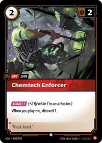Chemtech Enforcer - Origins (OGN) #003/298 - Common Riftbound Trading Card