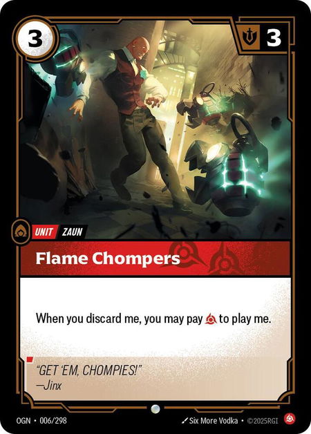 Flame Chompers - Origins Riftbound trading card