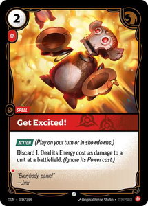 Get Excited! - Origins (OGN) #008/298 - Common Riftbound Trading Card