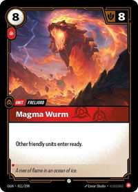 Magma Wurm - Origins (OGN) #011/298 - Common Riftbound Trading Card