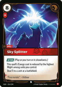 Sky Splitter - Origins (OGN) #014/298 - Common Riftbound Trading Card