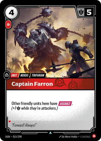 Captain Farron - Origins (OGN) #015/298 - Uncommon Riftbound Trading Card