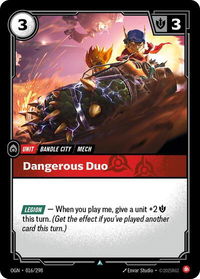 Dangerous Duo - Origins (OGN) #016/298 - Uncommon Riftbound Trading Card