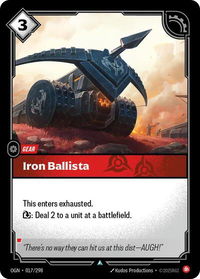 Iron Ballista - Origins (OGN) #017/298 - Uncommon Riftbound Trading Card