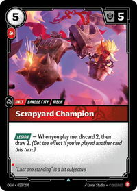 Scrapyard Champion - Origins (OGN) #020/298 - Uncommon Riftbound Trading Card