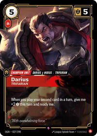 Darius - Trifarian - Origins (OGN) #027/298 - Rare Riftbound Trading Card