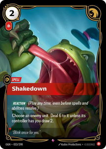 Shakedown - Origins (OGN) #033/298 - Rare Riftbound Trading Card