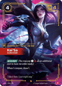Kai'Sa - Survivor - Origins (OGN) #039/298 - Epic Riftbound Trading Card