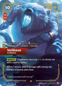 Volibear - Furious - Origins (OGN) #041/298 - Epic Riftbound Trading Card