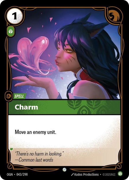 Charm - Origins Riftbound trading card