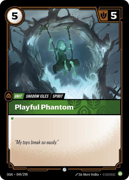 Playful Phantom trading card from Origins Playful Phantom - Origins Riftbound trading card