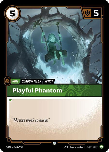 Playful Phantom - Origins Riftbound trading card