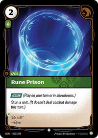 Rune Prison - Origins (OGN) #050/298 - Common Riftbound Trading Card