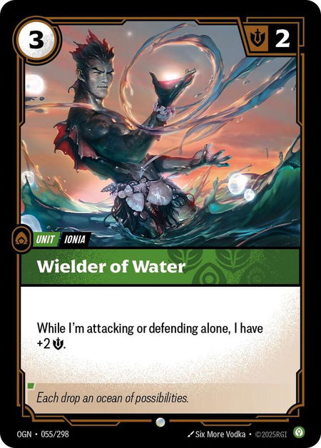 Wielder of Water - Origins Riftbound trading card