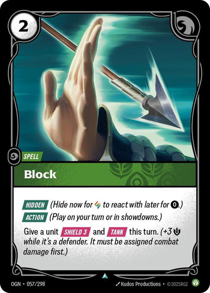 Block - Origins Riftbound trading card