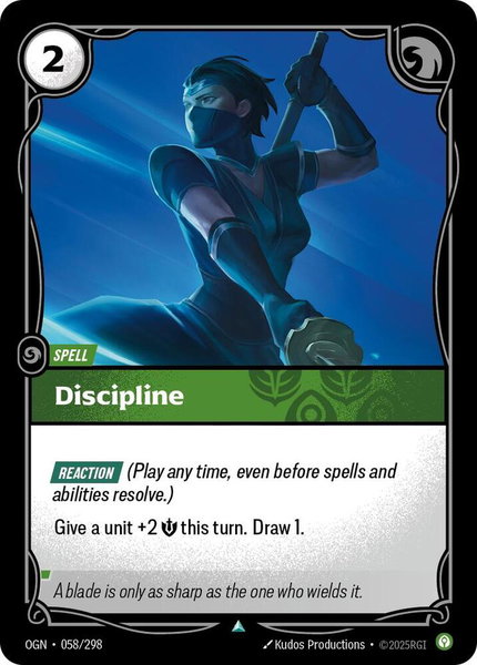 Discipline trading card from Origins Discipline - Origins Riftbound trading card