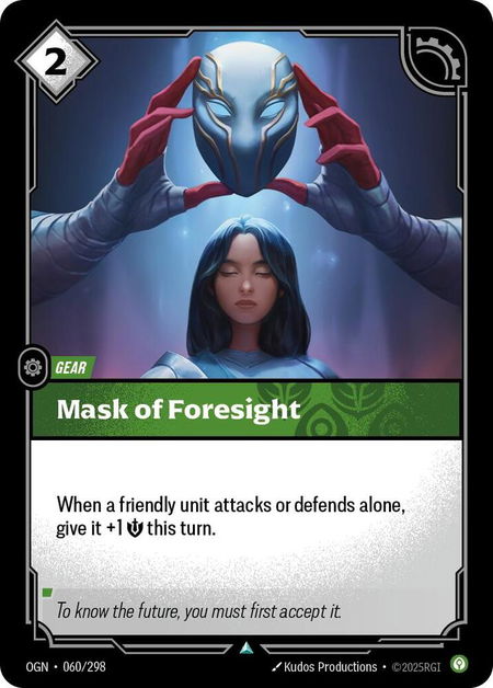 Mask of Foresight - Origins Riftbound trading card