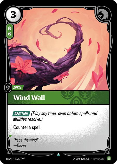 Wind Wall - Origins Riftbound trading card