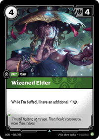 Wizened Elder - Origins (OGN) #065/298 - Uncommon Riftbound Trading Card