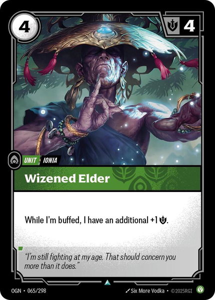 Wizened Elder - Origins Riftbound trading card