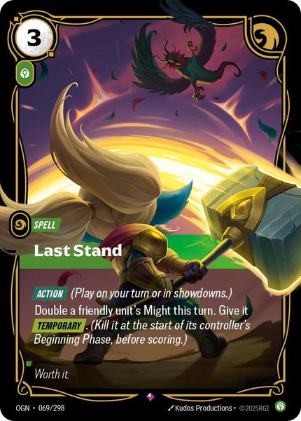Last Stand trading card from Origins Last Stand - Origins Riftbound trading card