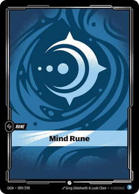 Mind Rune - Origins (OGN) #089/298 - Common Riftbound Trading Card