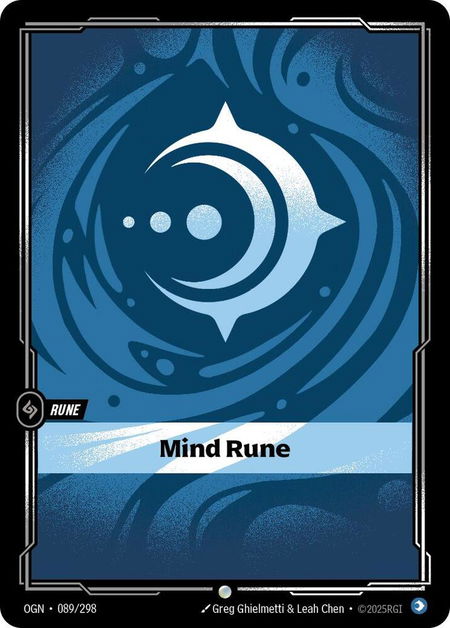 Mind Rune - Origins Riftbound trading card