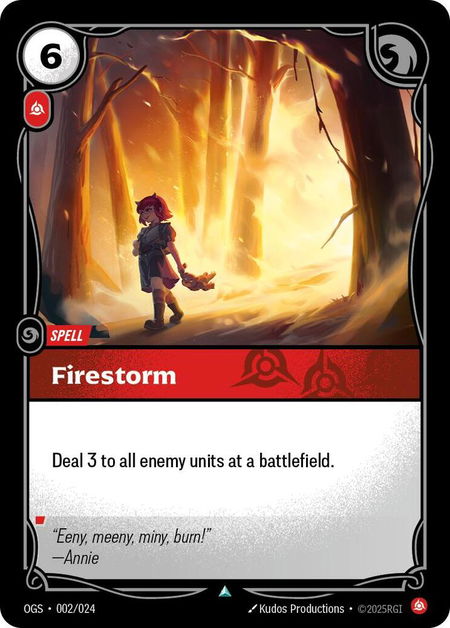 Firestorm - Origins: Proving Grounds Riftbound trading card