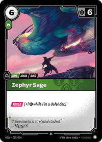 Zephyr Sage - Origins: Proving Grounds (OGS:PG) #005/024 - Uncommon Riftbound Trading Card