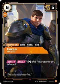 Garen - Rugged - Origins: Proving Grounds (OGS:PG) #007/024 - Rare Riftbound Trading Card
