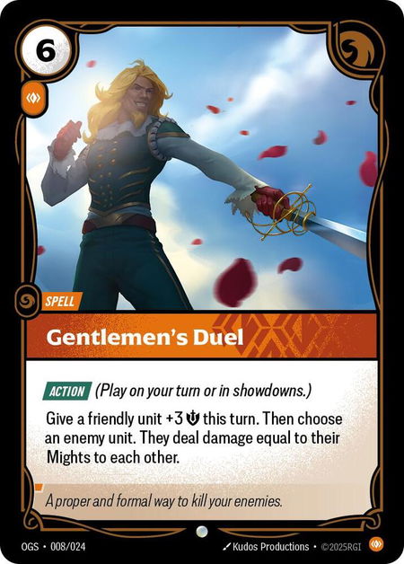 Gentlemen's Duel - Origins: Proving Grounds Riftbound trading card