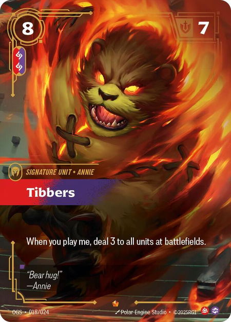 Tibbers - Origins: Proving Grounds Riftbound trading card