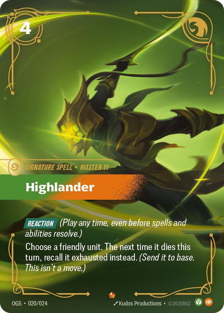 Highlander - Origins: Proving Grounds Riftbound trading card