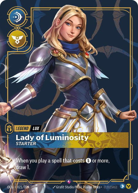Lux - Lady of Luminosity (Starter) - Origins: Proving Grounds Riftbound trading card
