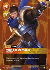 Garen - Might of Demacia (Starter) - Origins: Proving Grounds (OGS:PG) #023/024 - Rare Riftbound Trading Card