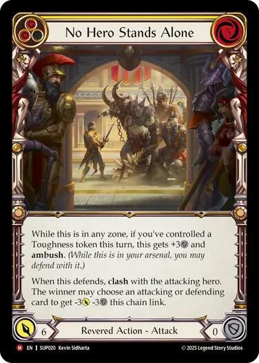 No Hero Stands Alone - Super Slam Flesh and Blood trading card