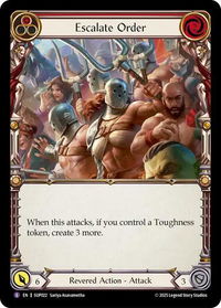 Escalate Order - Super Slam (SUP) #SUP022 - Super Rare Flesh and Blood Trading Card