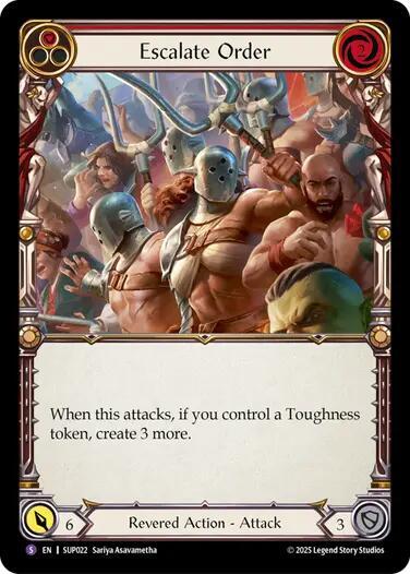 Escalate Order - Super Slam Flesh and Blood trading card