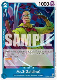 Mr.3(Galdino) - PRB02-009 - Premium Booster -The Best- Vol. 2 (PRB-02) #PRB02-009 - Rare One Piece Trading Card