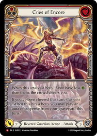 Cries of Encore (Extended Art) - Super Slam (SUP) #SUP012 - Majestic Flesh and Blood Trading Card