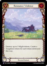 Renounce Violence - Super Slam (SUP) #SUP025 - Super Rare Flesh and Blood Trading Card