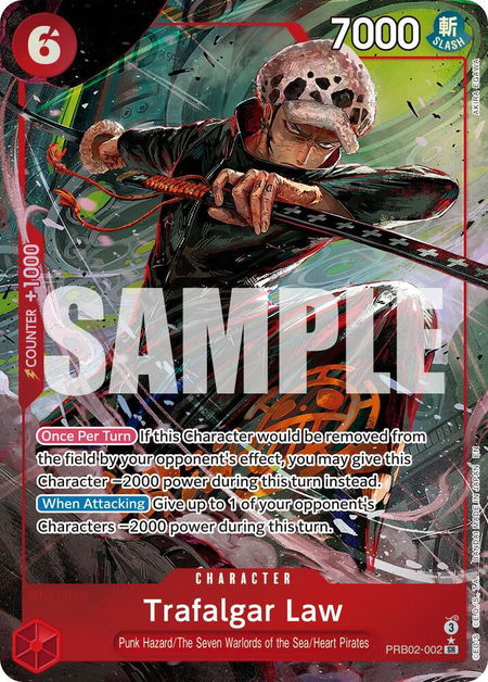 Trafalgar Law - PRB02-002 (Alternate Art) trading card from Premium Booster -The Best- Vol. 2 Trafalgar Law - PRB02-002 (Alternate Art) - Premium Booster -The Best- Vol. 2 One Piece trading card
