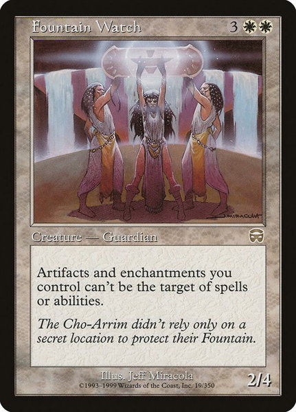 Fountain Watch trading card from Mercadian Masques Fountain Watch - Mercadian Masques Magic: The Gathering trading card