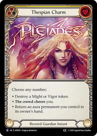 Thespian Charm - Armory Deck: Pleiades #APS014 - Super Rare Flesh and Blood Trading Card