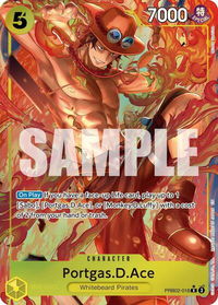 Portgas.D.Ace - PRB02-018 (Alternate Art) - Premium Booster -The Best- Vol. 2 (PRB-02) #PRB02-018 - Rare One Piece Trading Card