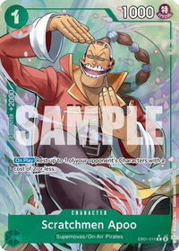 Scratchmen Apoo - EB01-015 (Alternate Art) - Premium Booster -The Best- Vol. 2 (PRB-02) #EB01-015 - Rare One Piece Trading Card
